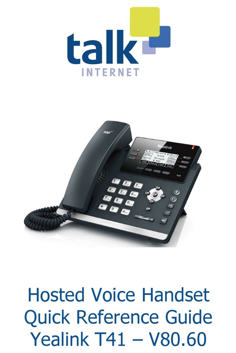 Yealink T41 User manual
