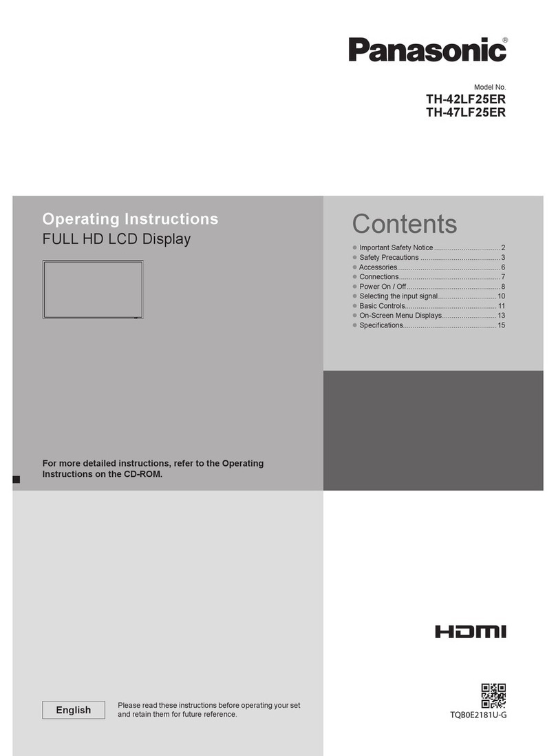 Panasonic TH-47LF25ER User manual