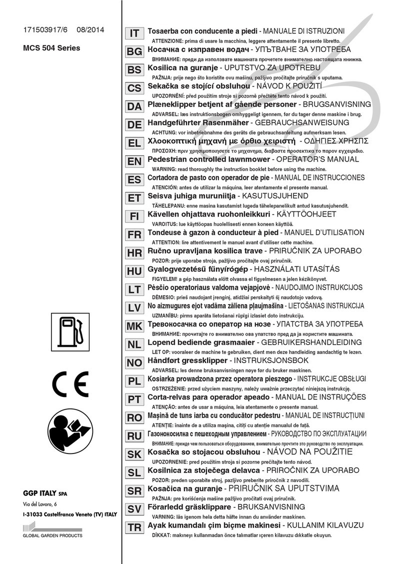 GGP ITALY SPA MCS 504 Series User manual