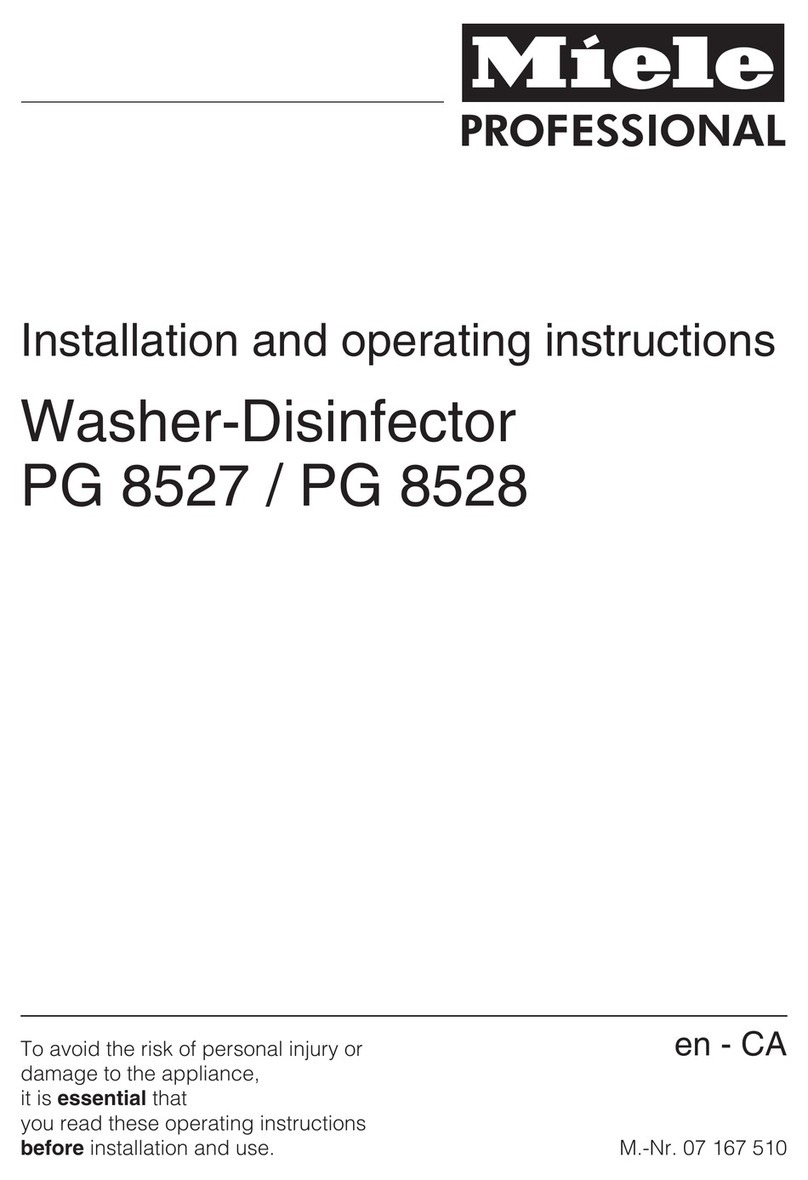 Miele PG 8528 User manual Miele PG 8528 User manual