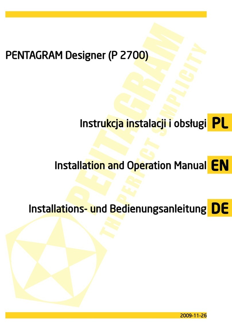 Pentagram P 2700 Installation and operation manual
