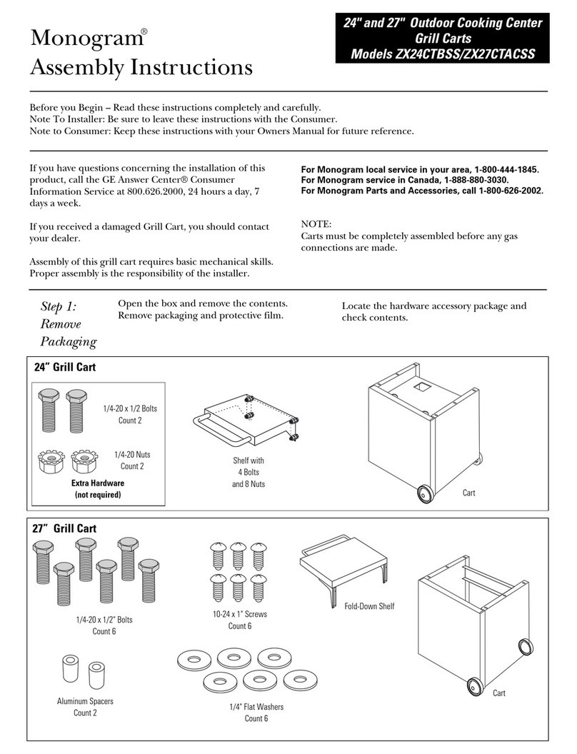 Monogram ZX27CTACSS Assembly instructions