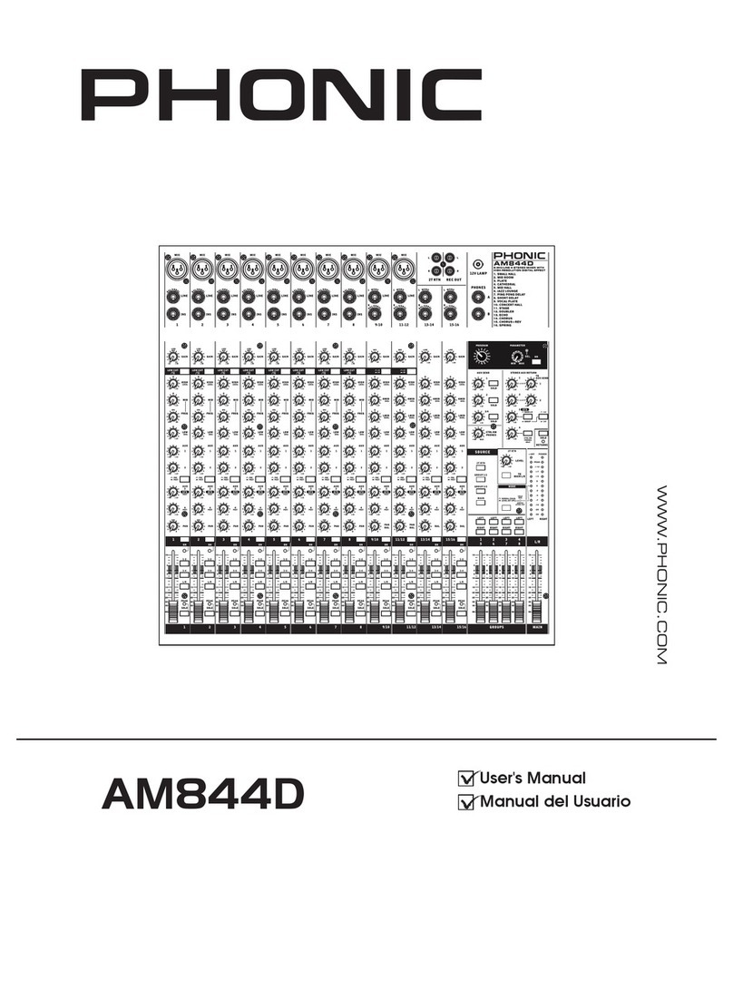 Phonic AM844D user manual
