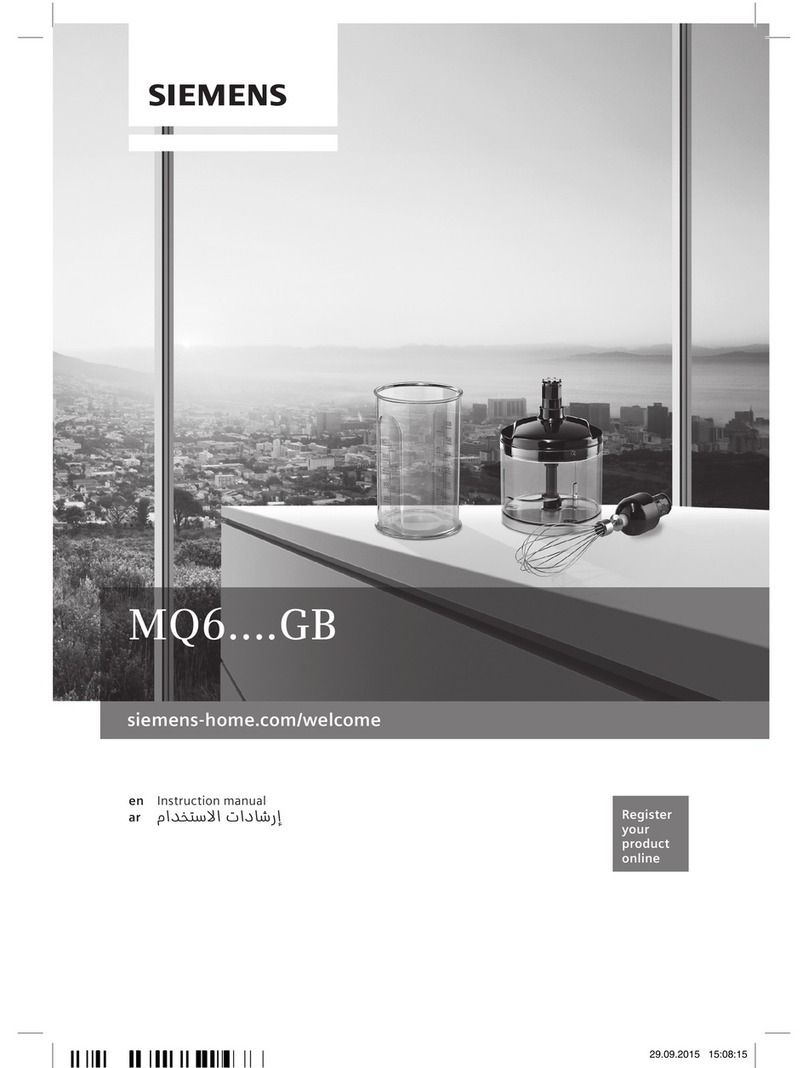 Siemens MQ6....GB Series User manual