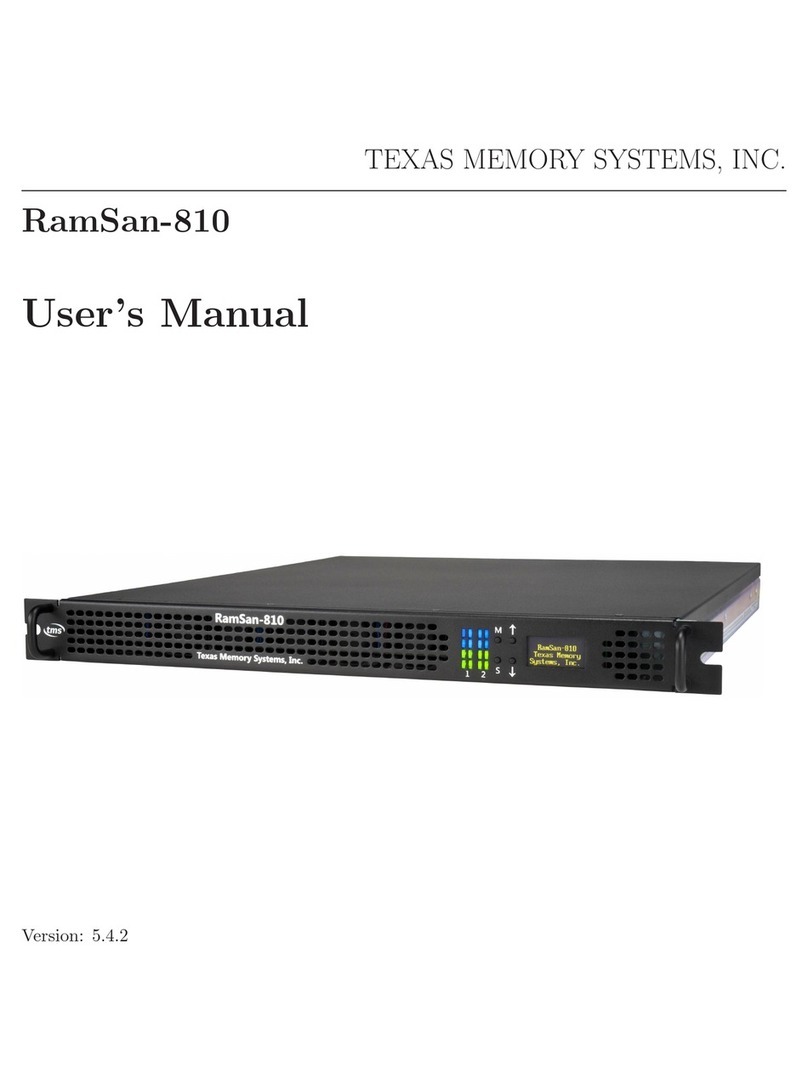 Texas Memory Systems RamSan-810 User manual