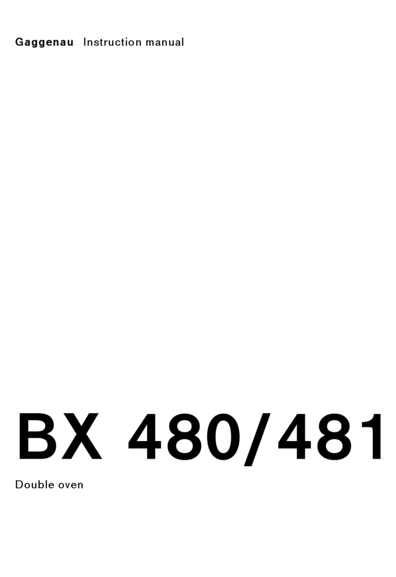 Gaggenau BX 481 User manual