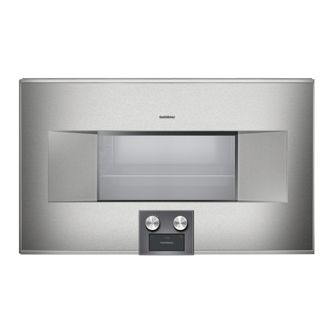 Gaggenau BS 485 6 Series installation instructions