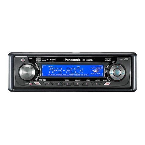 Panasonic CQC3301U - AUTO RADIO/CD DECK installation instructions