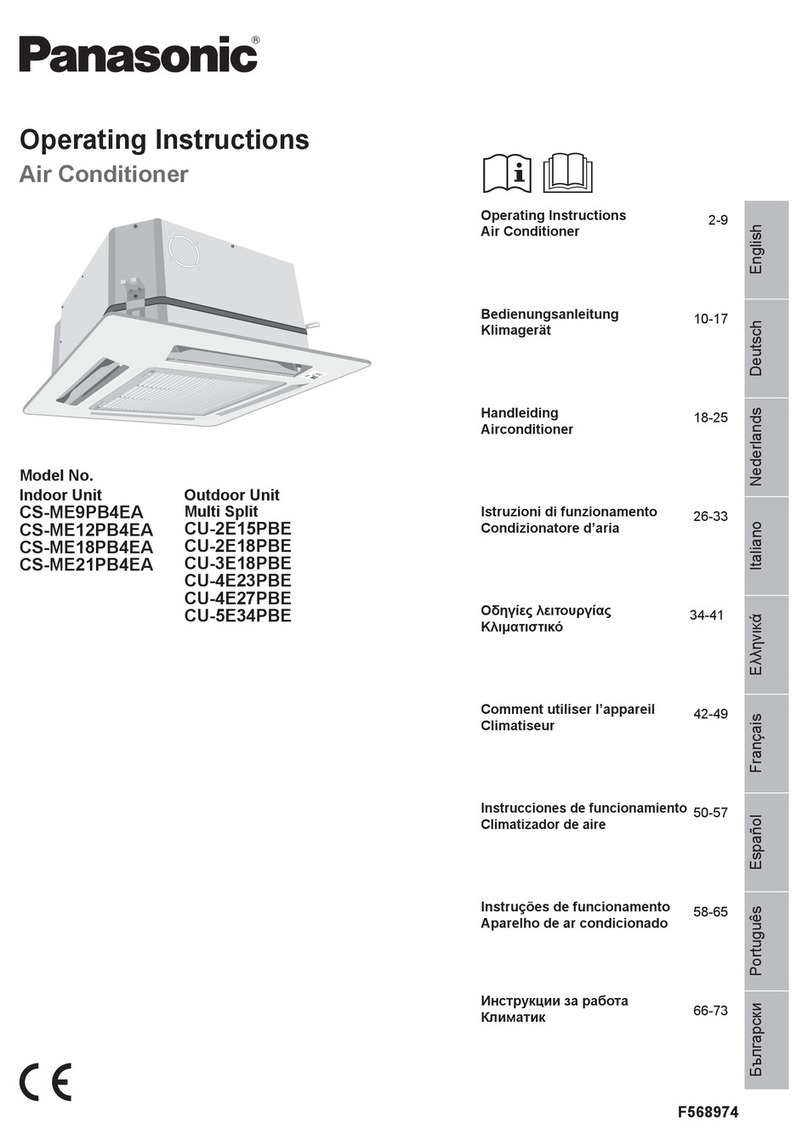 Panasonic CU-5E34PBE User manual