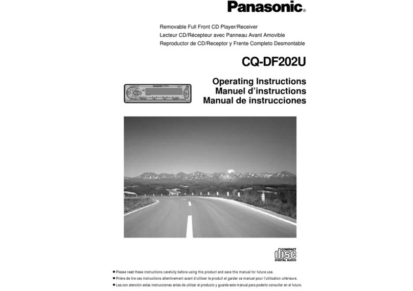 Panasonic CQDF202U - AUTO RADIO/CD DECK User manual