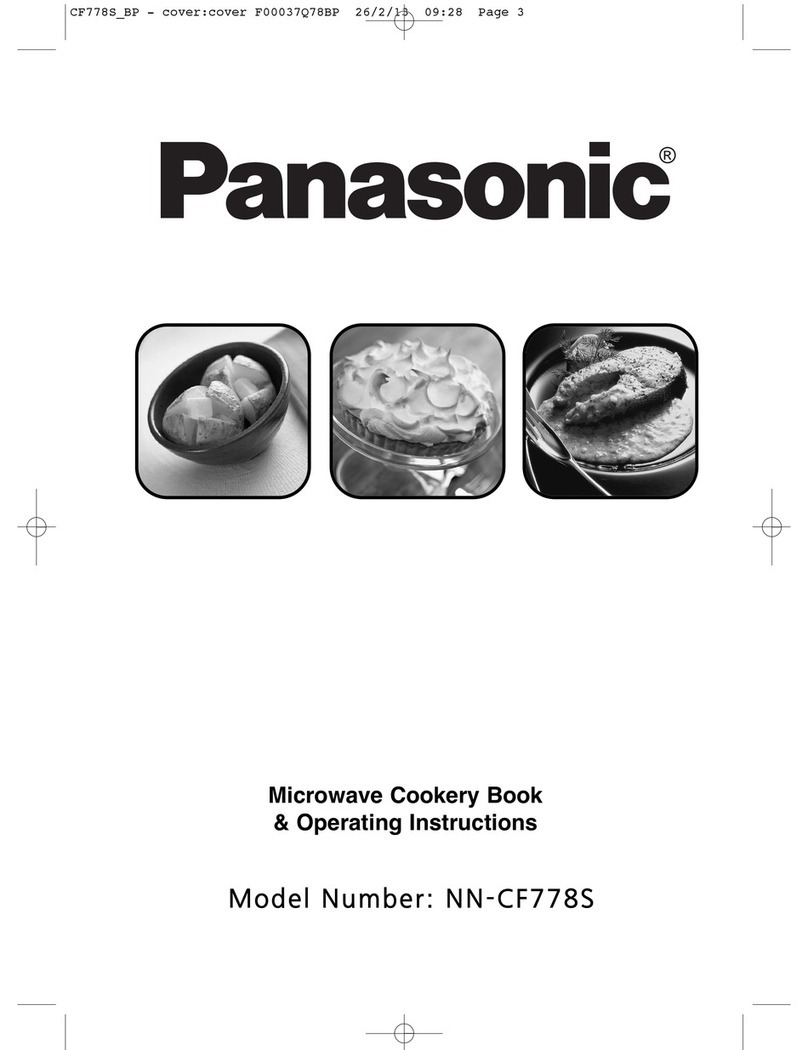 Panasonic NN-CF778S Cookery book & operating instructions