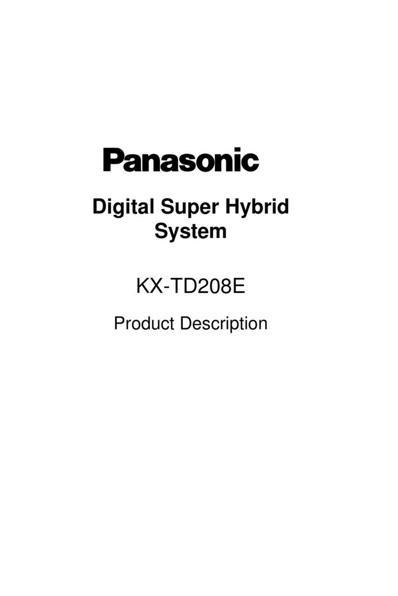 Panasonic KX-TD208E Technical specifications