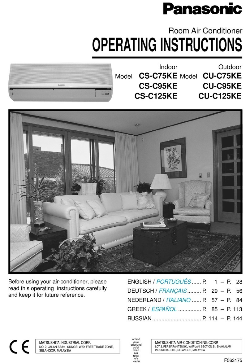 Panasonic CU-C125KE User manual