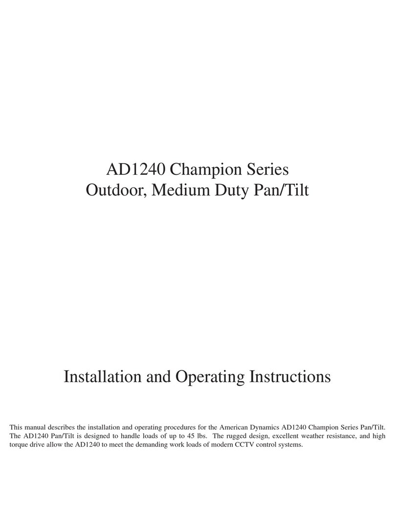 American Dynamics ad1240 champion series Installation and operation instructions