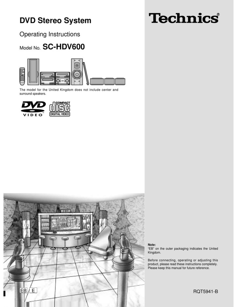 Technics SC-HDV600 operating instructions