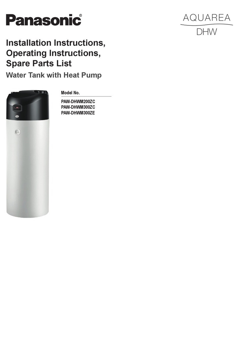 Panasonic PAW-DHWM300ZC installation instructions
