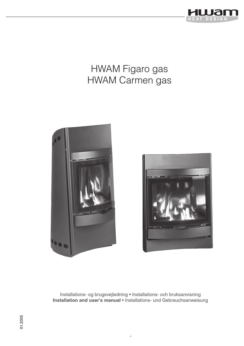 HWAM Carmen gas Installation and user manual