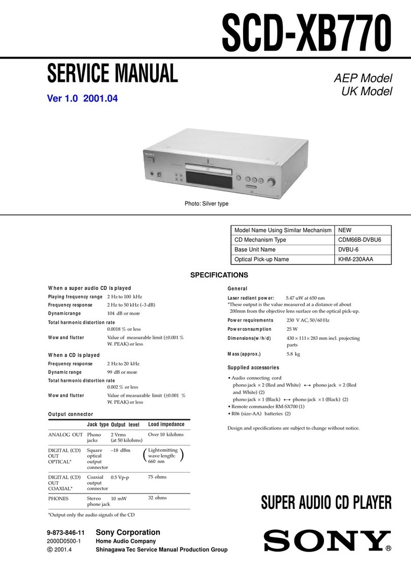 Sony SCD-XB770 User manual