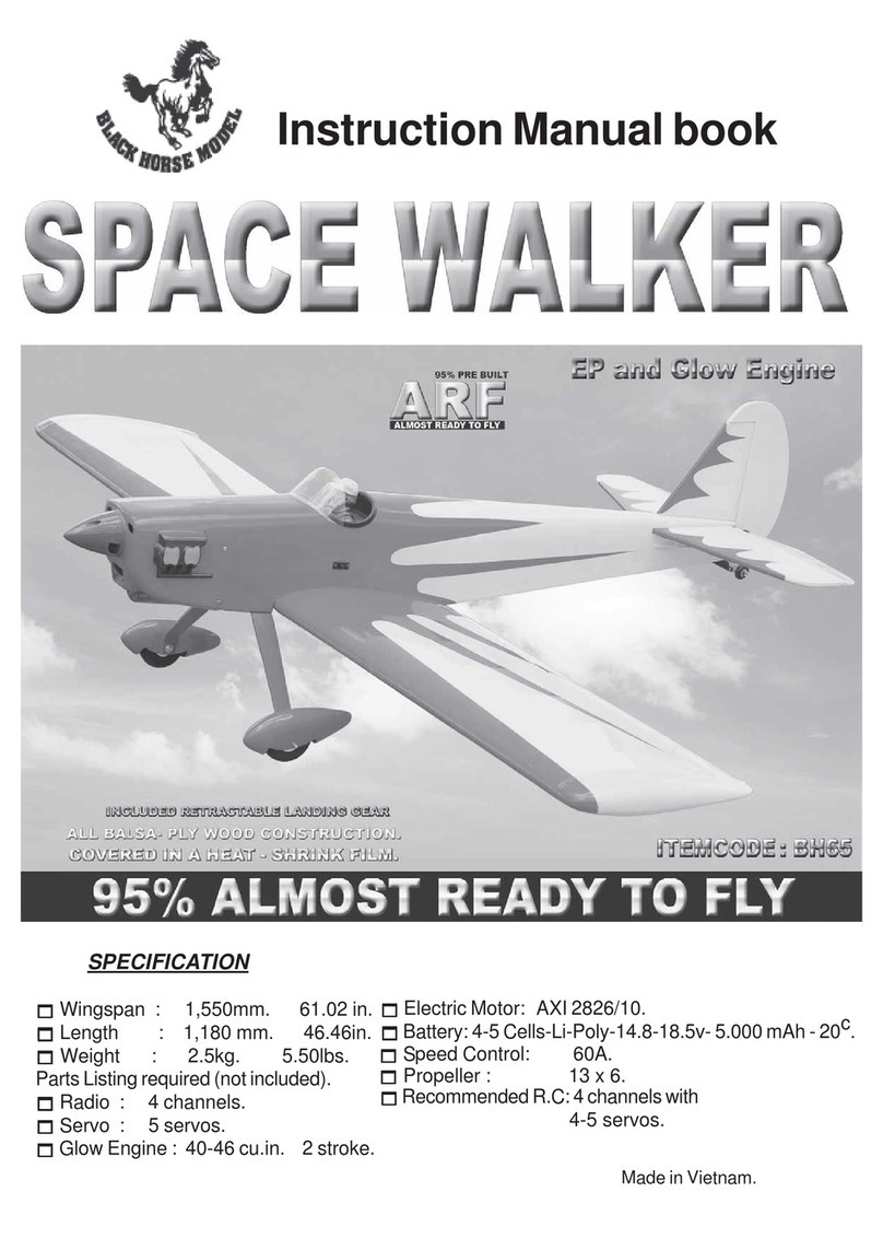 Black Horse Model Space Walker BH65 Instruction manual book