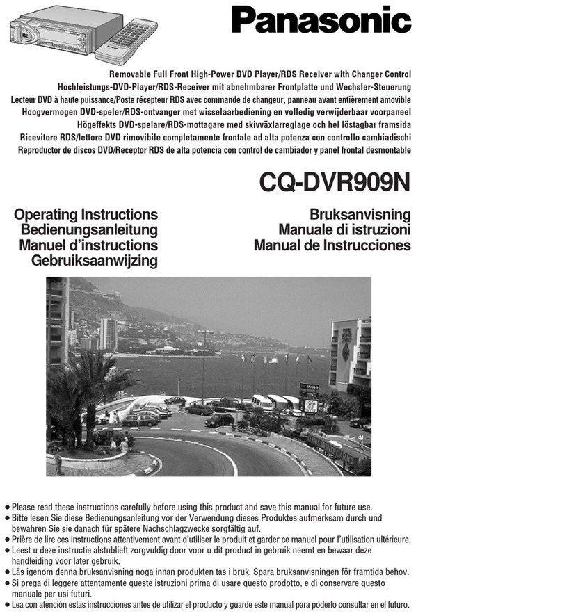 Panasonic CQ-DVR909N User manual
