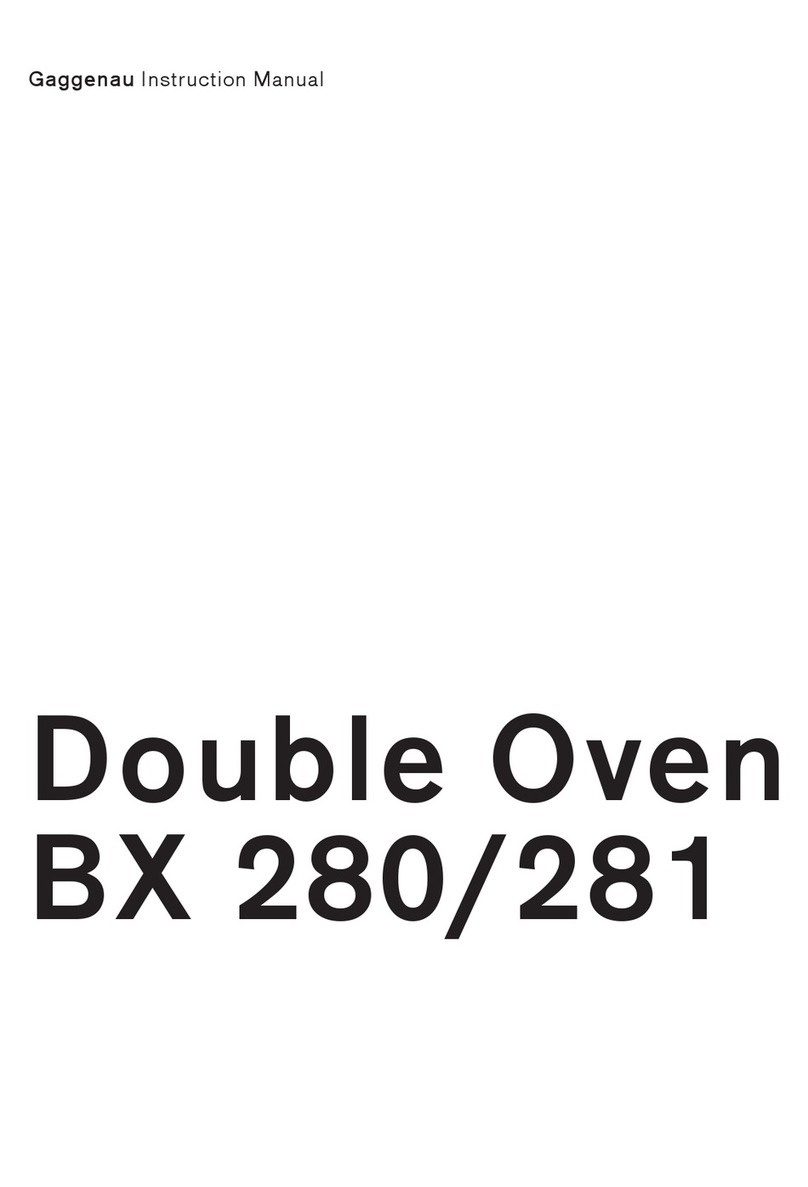 Gaggenau BX 281 instruction manual