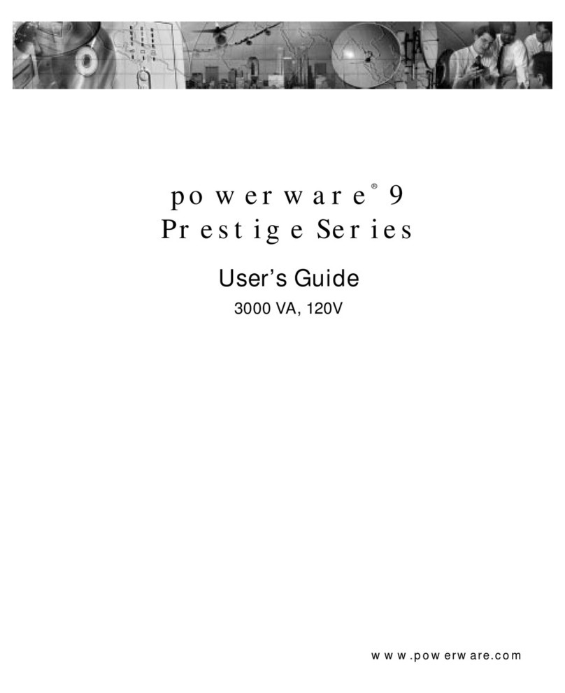 Powerware Prestige series 9 user guide