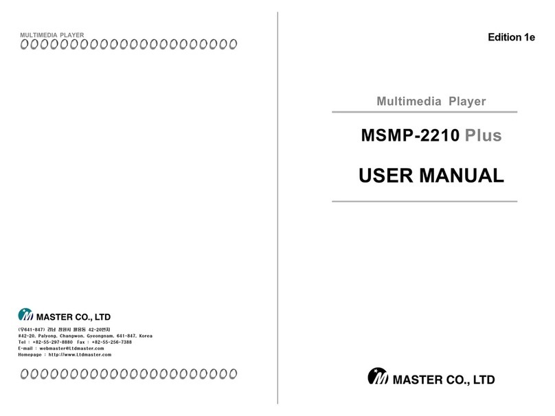 Master MSMP-2210 Plus user manual