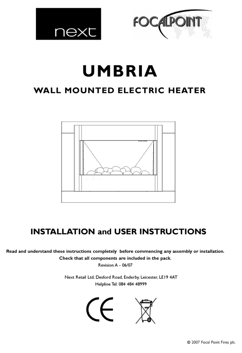 Focal Point Umbria Installation and user instructions