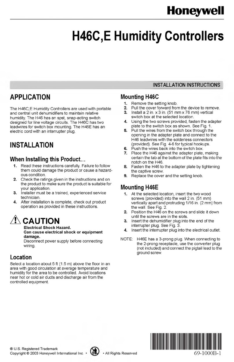 Honeywell H46E User manual