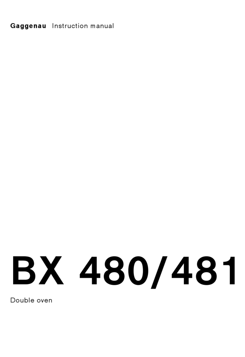 Gaggenau BX 481 User manual