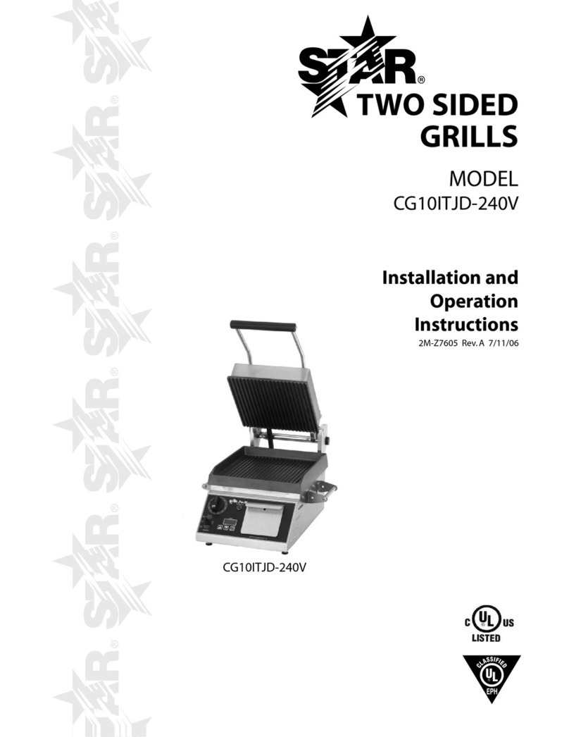 Star CG10ITJD-240V Installation and operation instructions