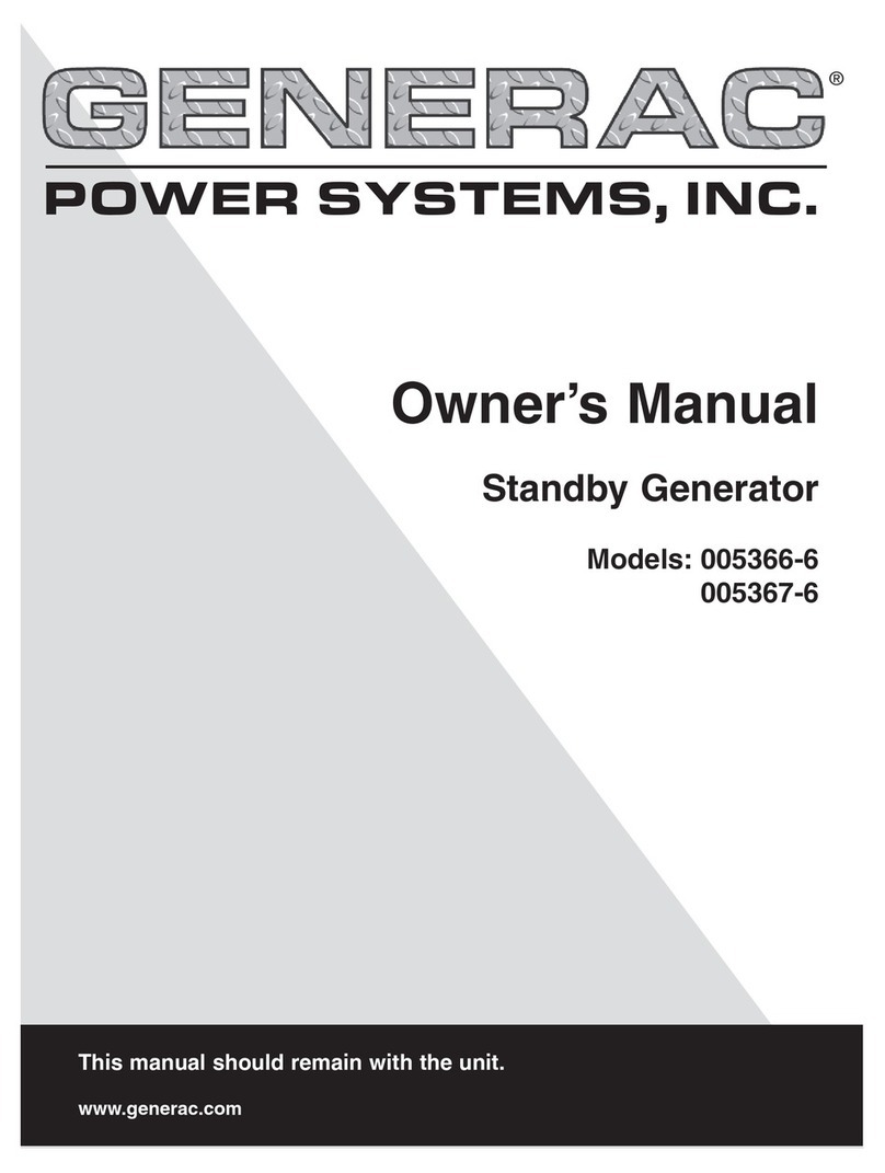 Generac Portable Products 005366-6 owner's manual