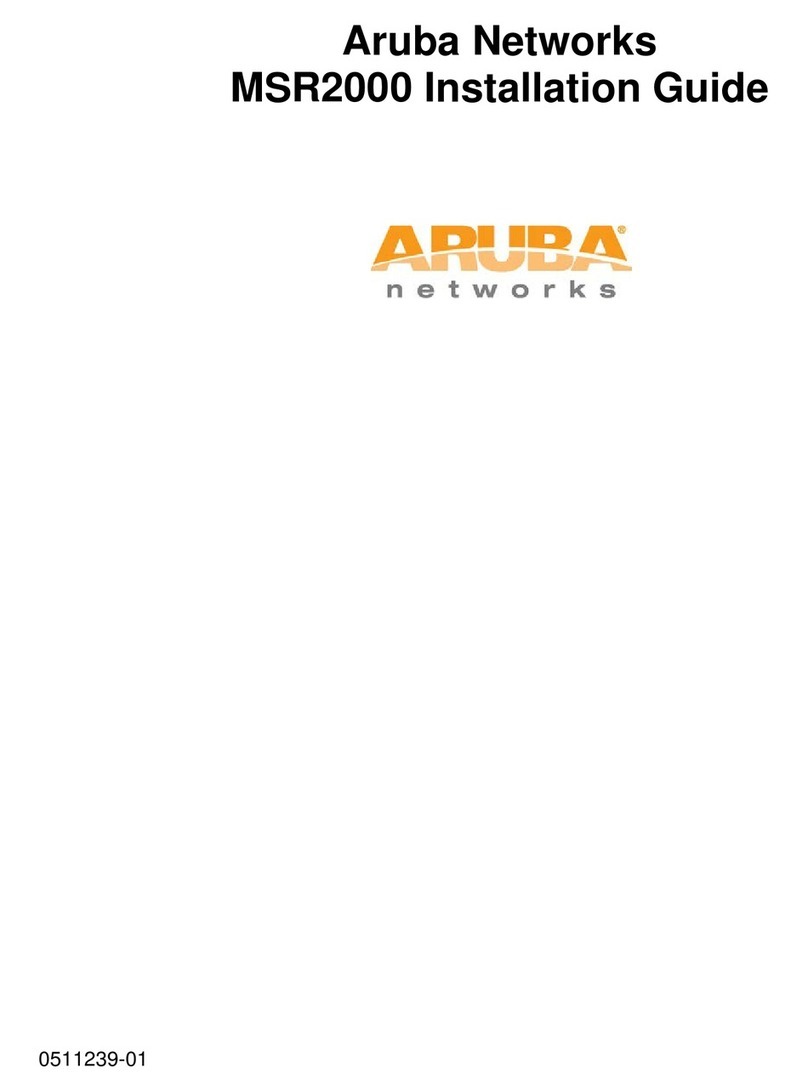 Aruba MSR2000 installation guide