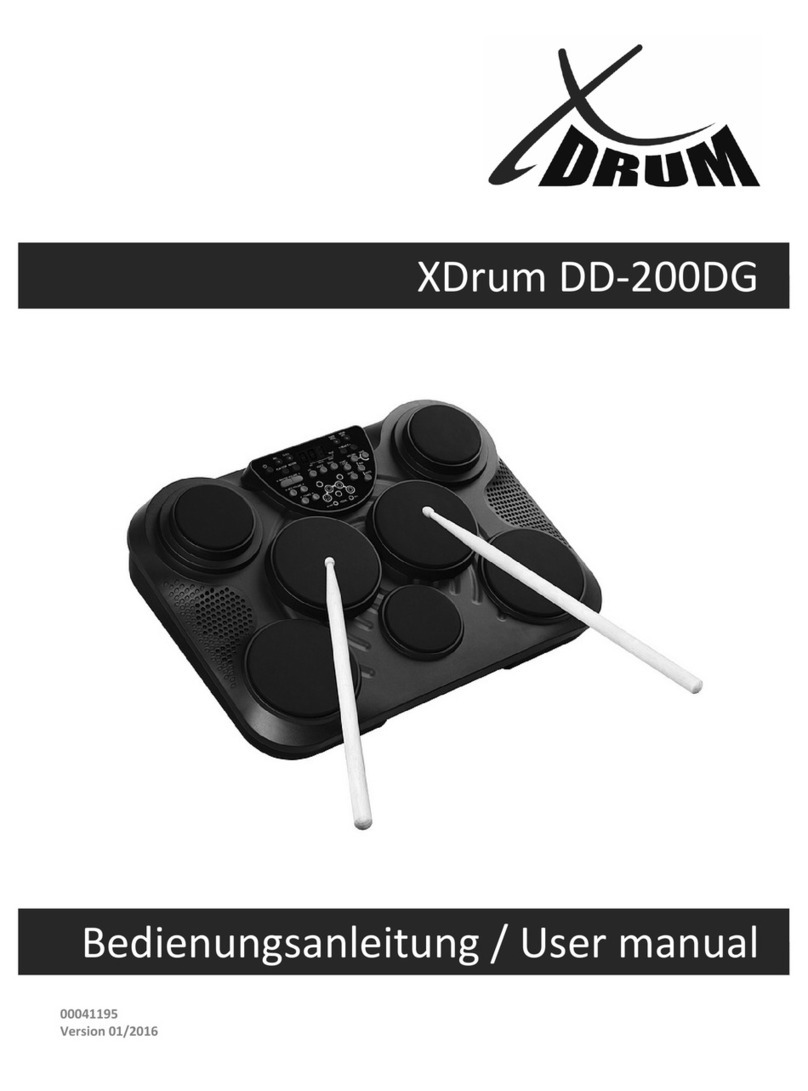 XDrum DD-200DG user manual