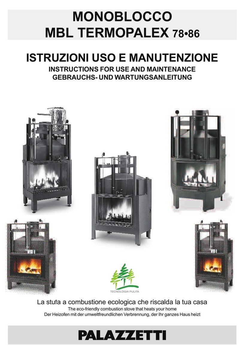 Palazzetti MBL TERMOPALEX 78 Specification sheet