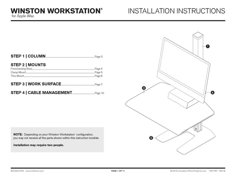 Innovative WINSTON WORKSTATION User manual