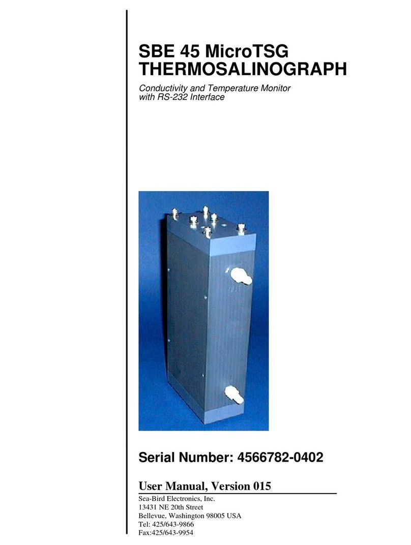 Sea-Bird Electronics SBE 45 MicroTSG user manual