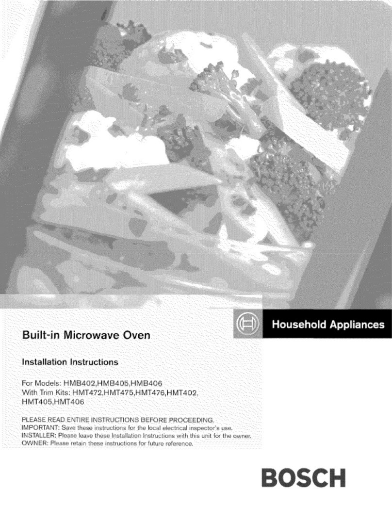 Bosch HMB406 User manual