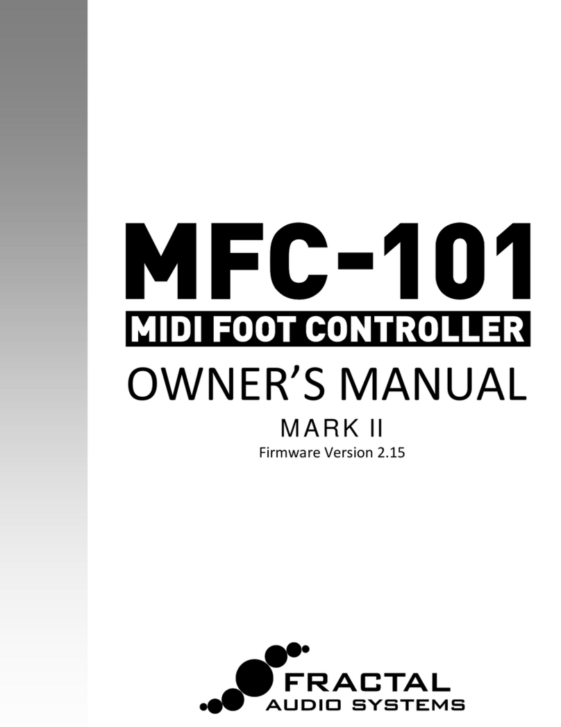 Fractal Audio MFC-101 MARK III User manual