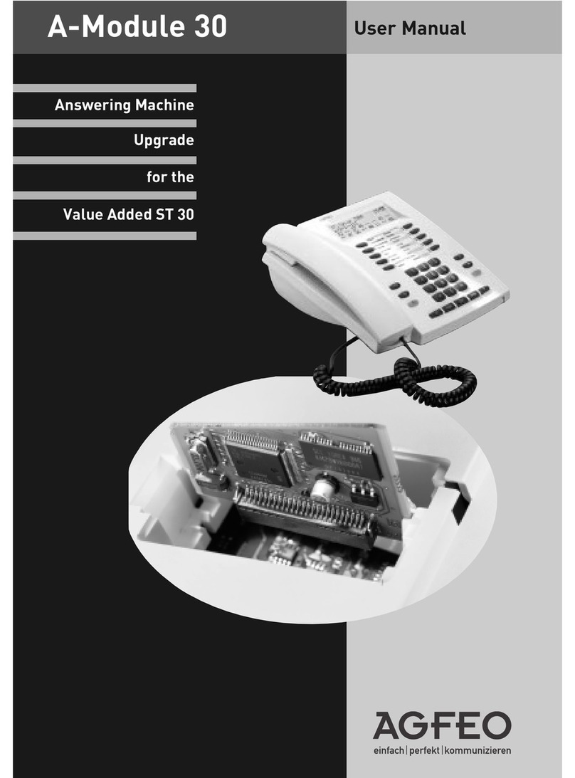 AGFEO A-MODULE 30 user manual