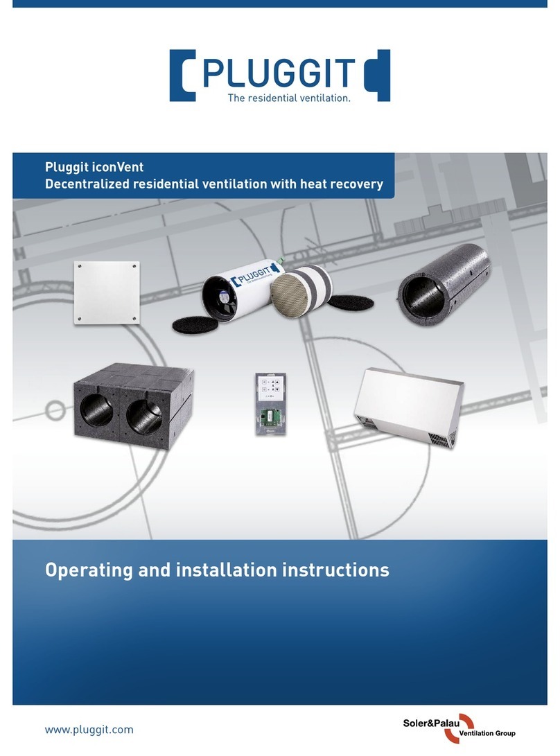 Pluggit iconvent Operating and installation instructions