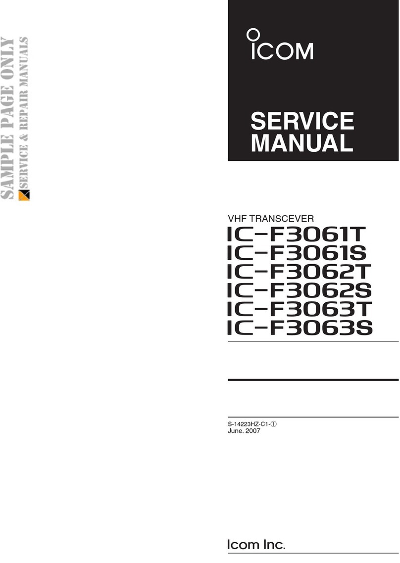 Icom IC-F3061T User manual