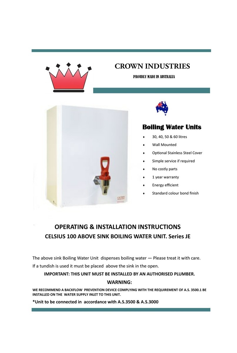 Crown CRN30 Operating & installation instructions