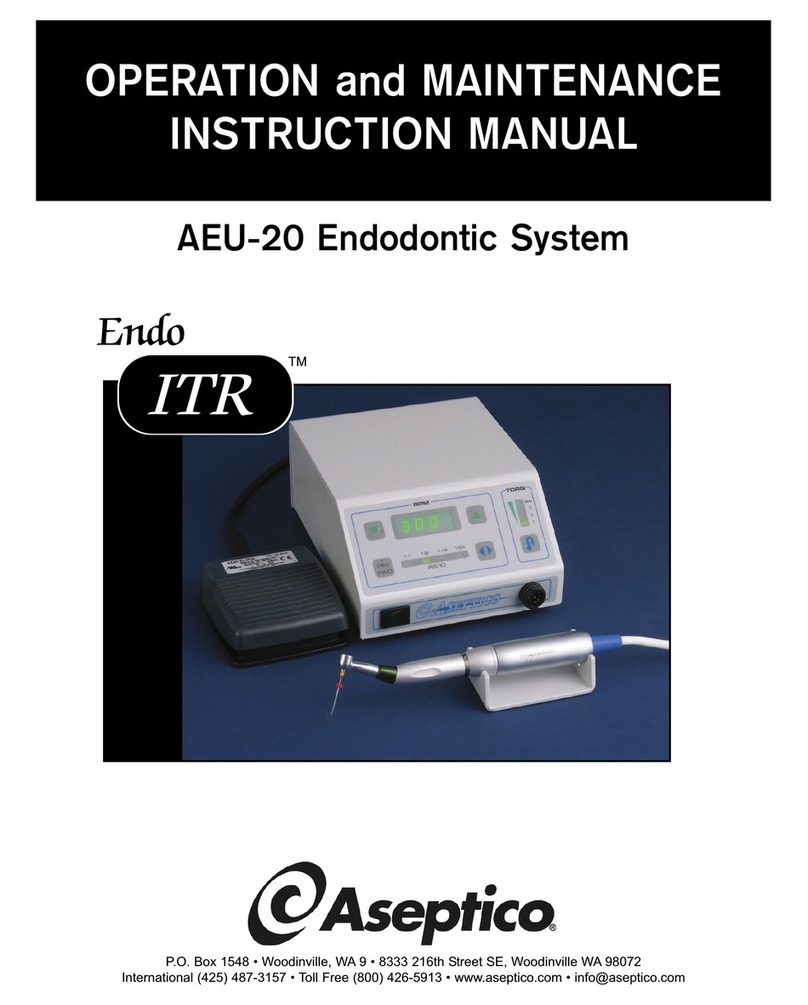 Aseptico AEU-20 User manual Aseptico AEU-20 User manual