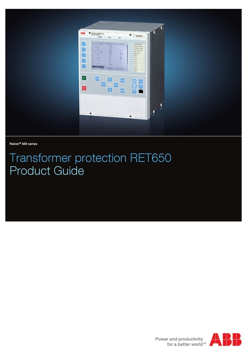 ABB Relion 650 series RET650 User manual