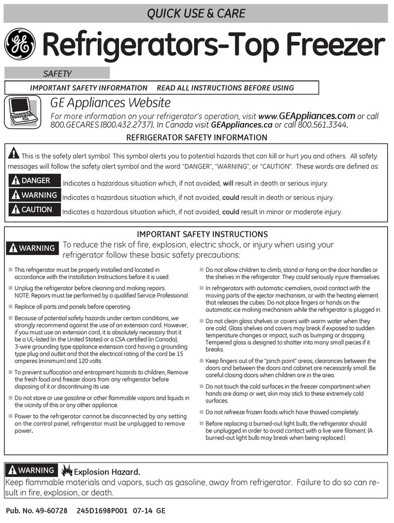 GE GTE21GTHWW Operating manual