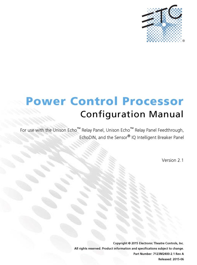 ETC Power Control Processor Instruction sheet