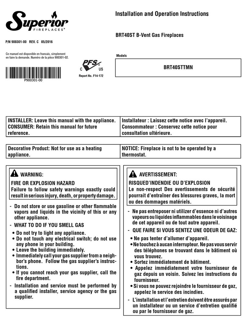 Superior BRT40STTMN User manual
