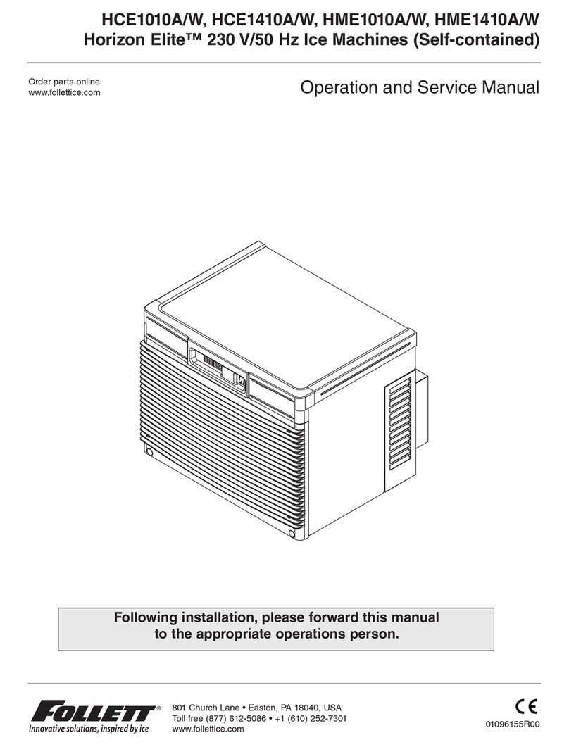 Follett Horizon Elite HME1410A/W Operation manual