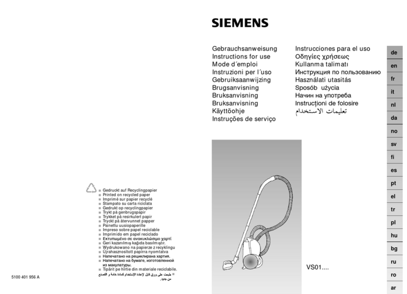Siemens VS01 series Instructions for use